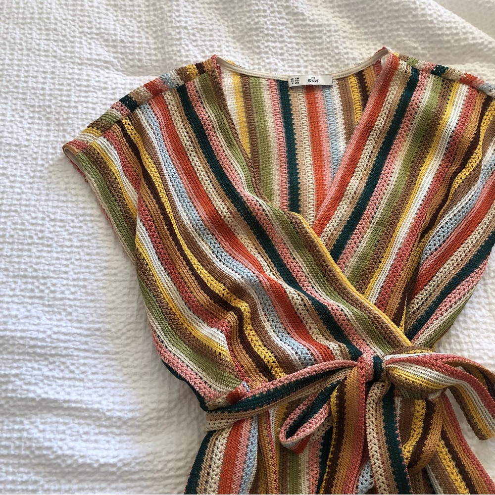 Mango Multicolor Striped Dress - Picture 3 of 7